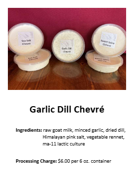 Garlic Dill Chèvre - 6oz
