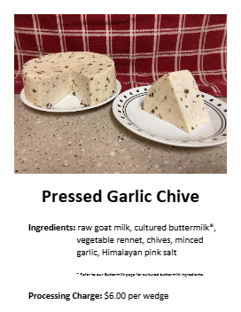 Pressed Garlic Chive 2nd week per wedge