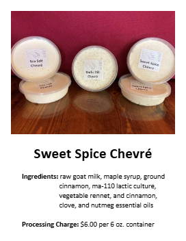 Sweet Spice Chèvre - 6oz